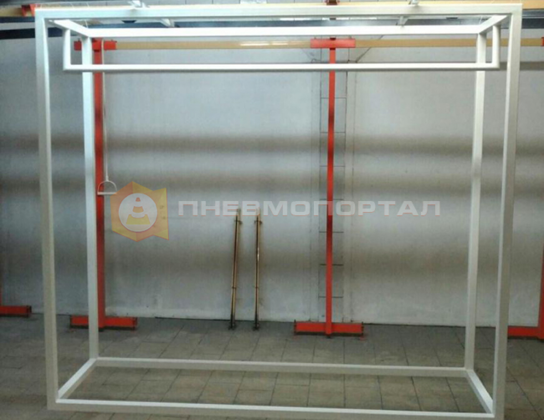 Покрасили вешалку для магазина Покрасили вешалку для магазина