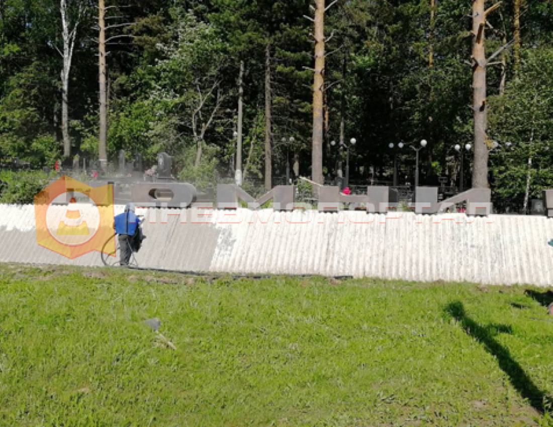 Пескоструйная очистка стеллы города Дмитров Пескоструйная очистка стеллы города Дмитров