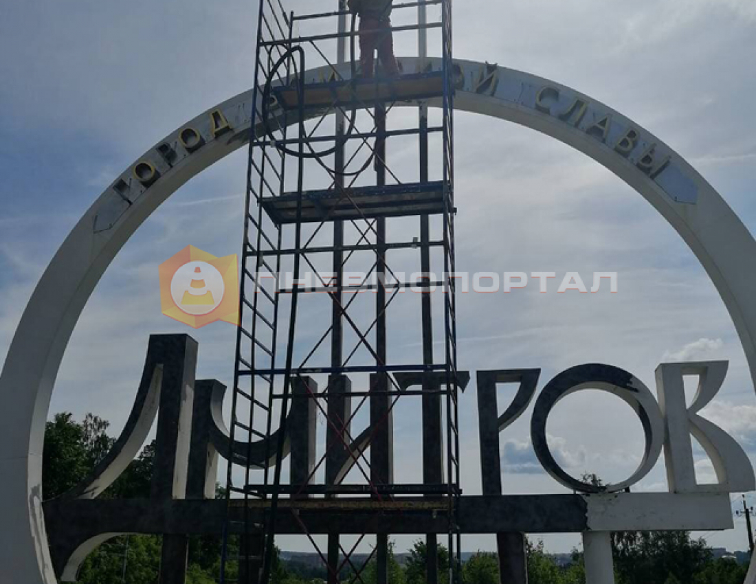 Пескоструйная очистка стеллы города Дмитров Пескоструйная очистка стеллы города Дмитров