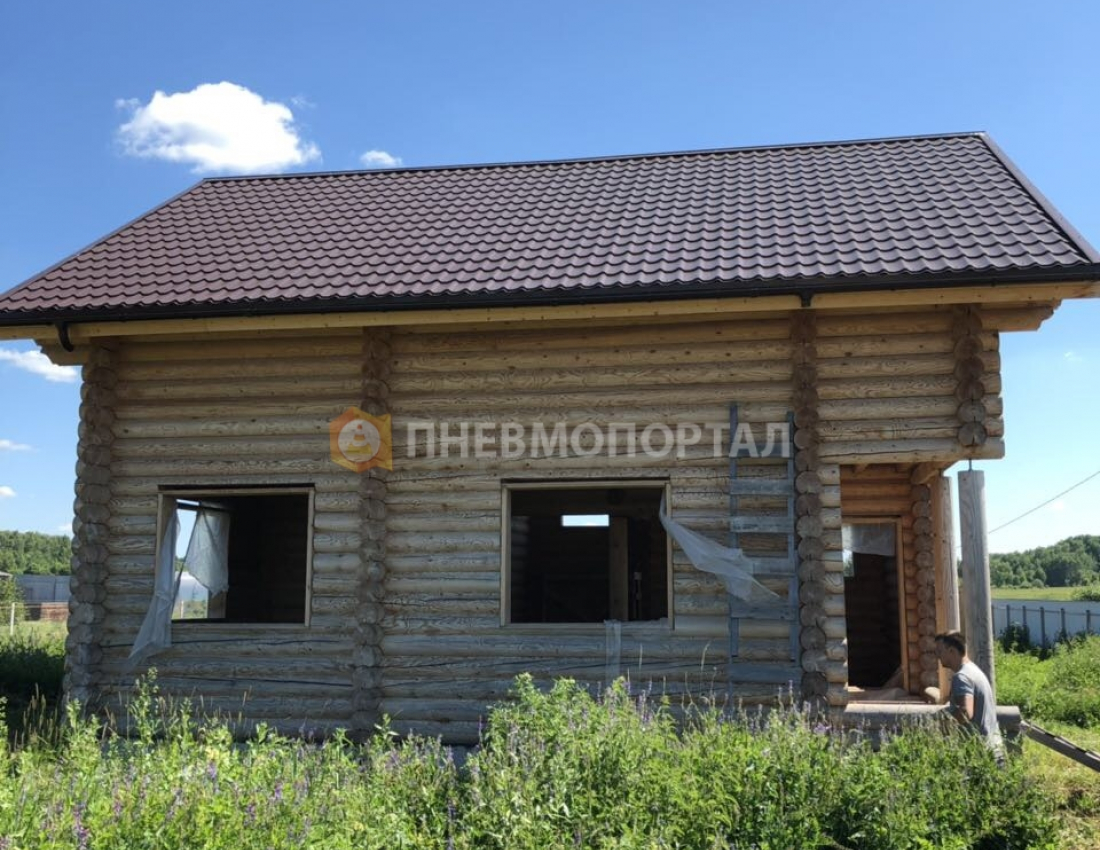 Пескоструйная обработка деревянного дома с выездом в Воскресенский район, д. Барановское Пескоструйная обработка деревянного дома с выездом в Воскресенский район, д. Барановское