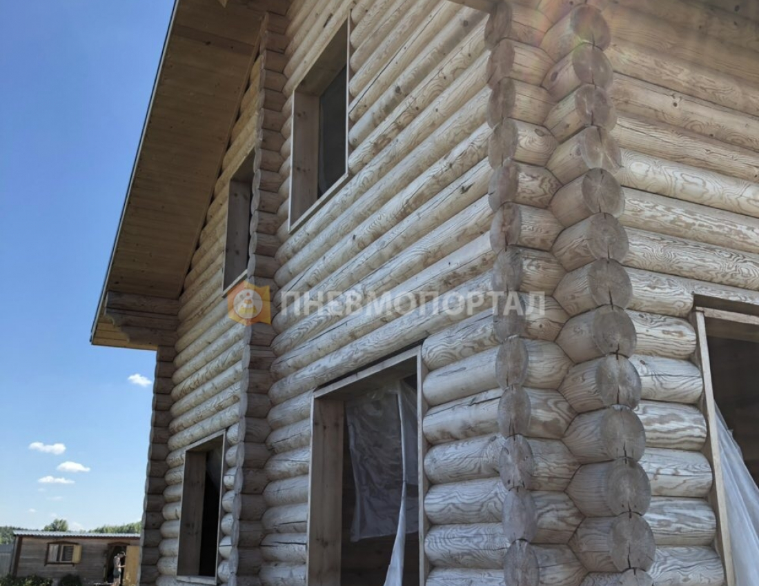 Пескоструйная обработка деревянного дома с выездом в Воскресенский район, д. Барановское Пескоструйная обработка деревянного дома с выездом в Воскресенский район, д. Барановское