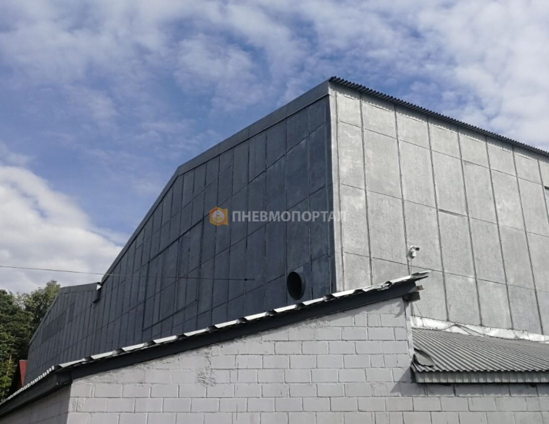 Пескоструйная обработка металлического ангара в п. Быково, Раменский район Пескоструйная обработка металлического ангара в п. Быково, Раменский район