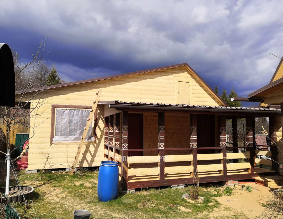 Пескоструйная обработка дома от краски Чеховский район, д. Власово Пескоструйная обработка дома от краски Чеховский район, д. Власово