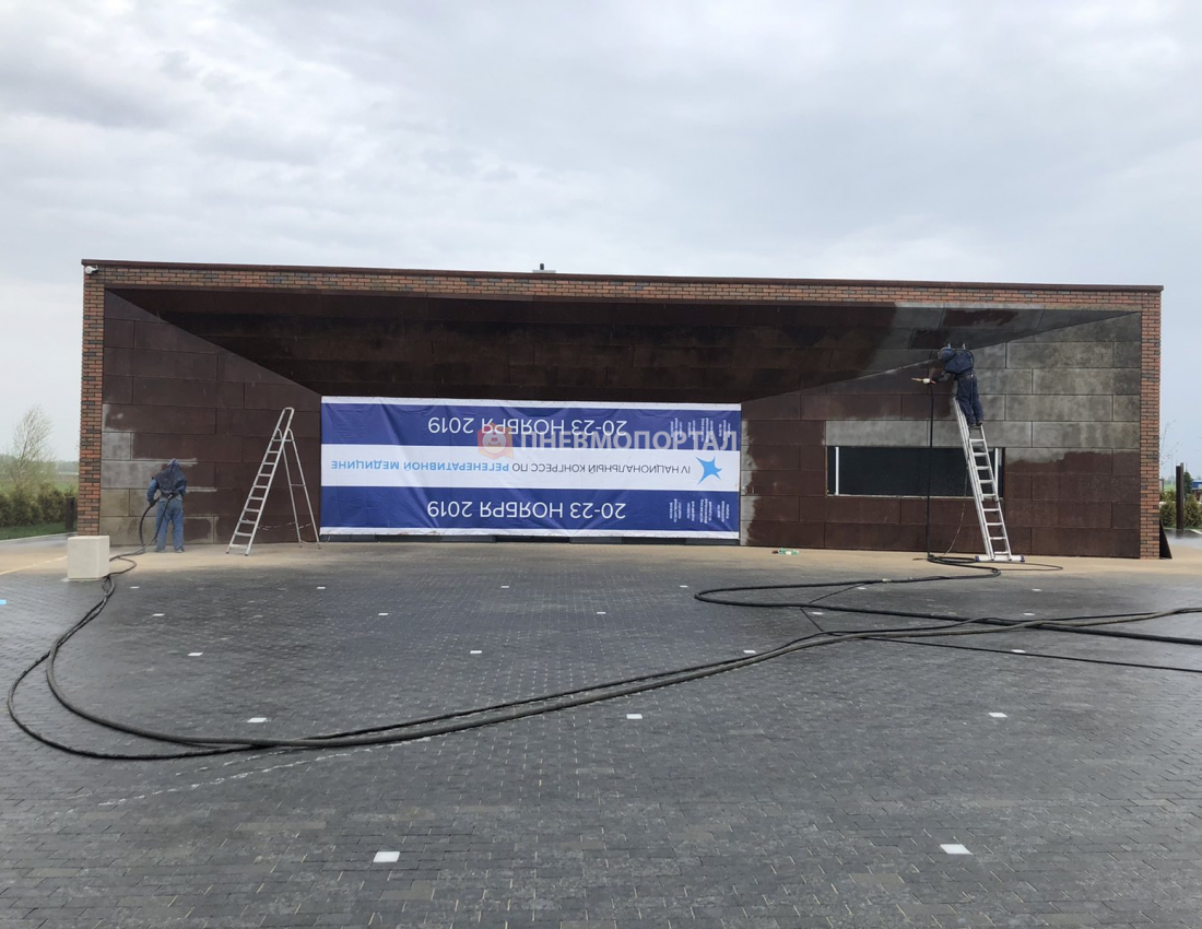 Пескоструйная обработка памятника в городе Ржев Пескоструйная обработка памятника в городе Ржев