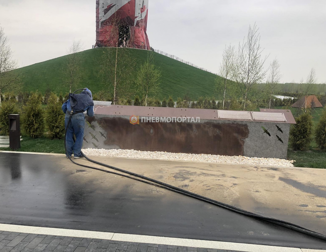 Пескоструйная обработка памятника в городе Ржев Пескоструйная обработка памятника в городе Ржев