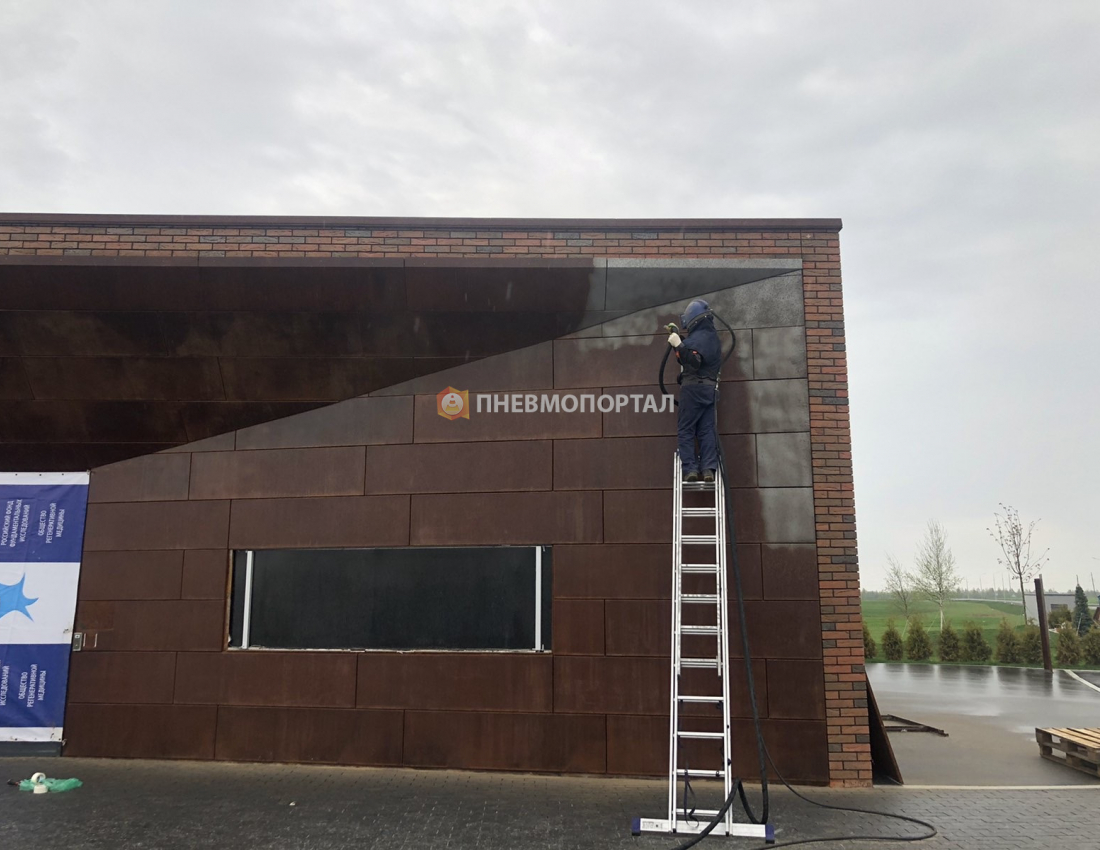 Пескоструйная обработка памятника в городе Ржев Пескоструйная обработка памятника в городе Ржев