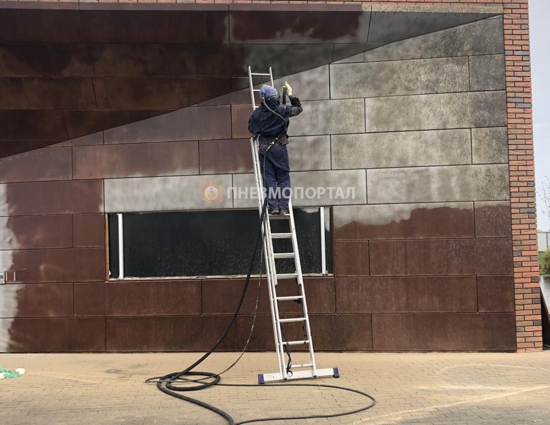 Пескоструйная обработка памятника в городе Ржев Пескоструйная обработка памятника в городе Ржев