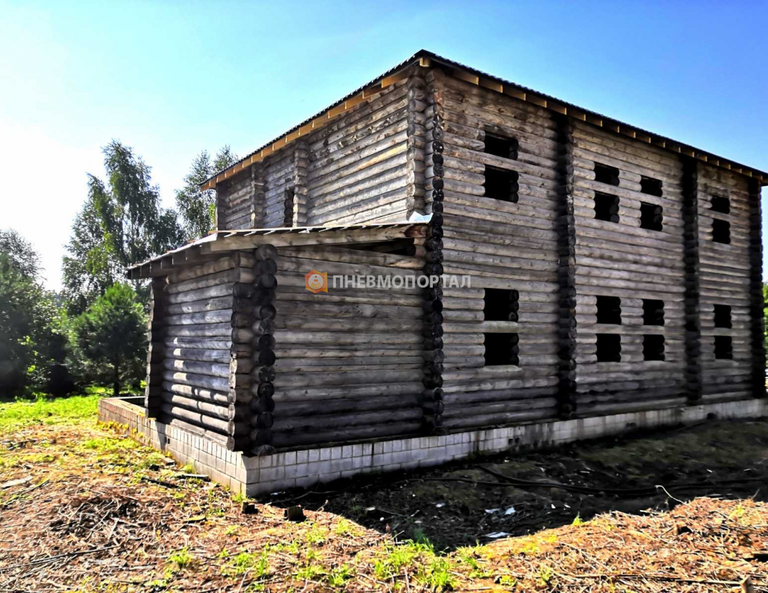 Пескоструйная обработка потемневшего деревянного сруба Истринский район, КП Старый Свет Пескоструйная обработка потемневшего деревянного сруба Истринский район, КП Старый Свет