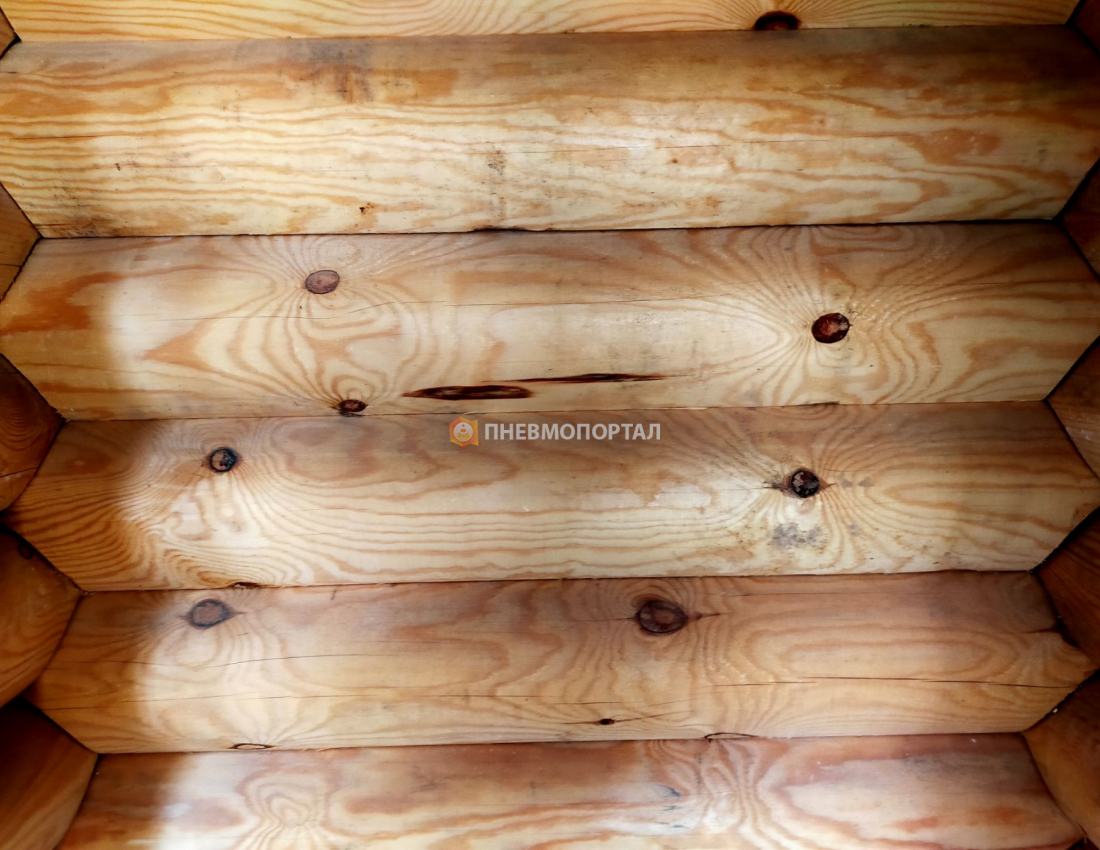 Пескоструйная шлифовка внутренней части сруба в Ступинском районе, КП Самороково Пескоструйная шлифовка внутренней части сруба в Ступинском районе, КП Самороково