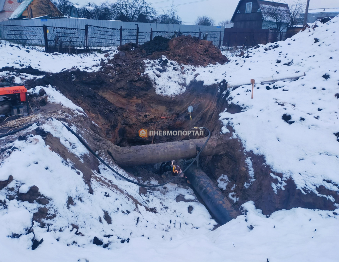 Аренда компрессора для опрессовки и очистки трубопровода с помощью прогона пыжа Аренда компрессора для опрессовки и очистки трубопровода с помощью прогона пыжа