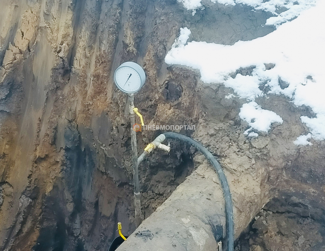 Аренда компрессора для опрессовки и очистки трубопровода с помощью прогона пыжа Аренда компрессора для опрессовки и очистки трубопровода с помощью прогона пыжа