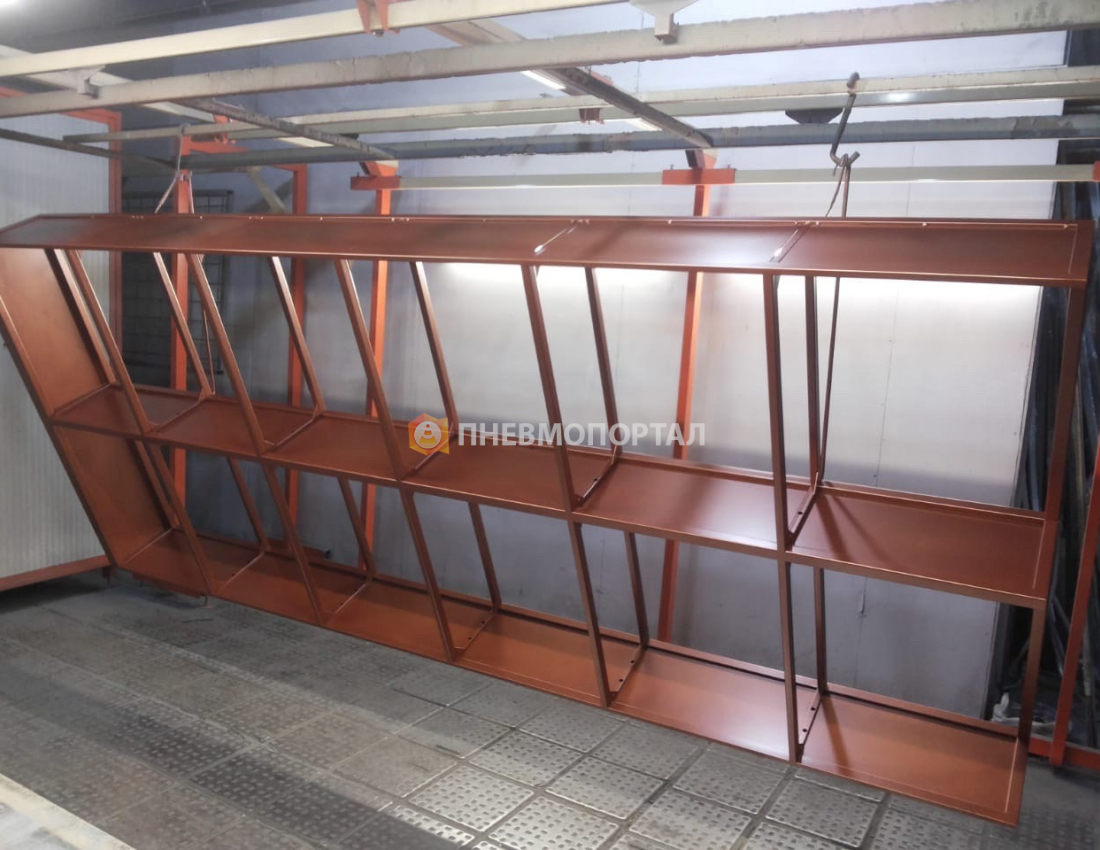 Порошковая покраска стеллажей для ресторана Порошковая покраска стеллажей для ресторана