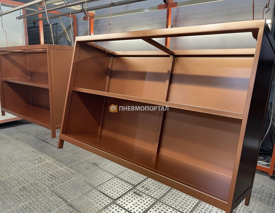 Порошковая покраска стеллажей для ресторана Порошковая покраска стеллажей для ресторана