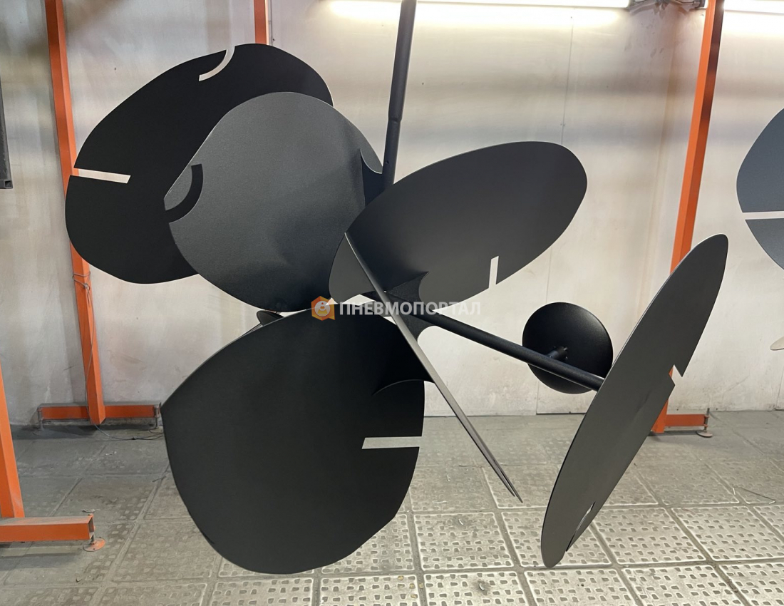 Порошковая покраска люстры в чёрный матовый Порошковая покраска люстры в чёрный матовый