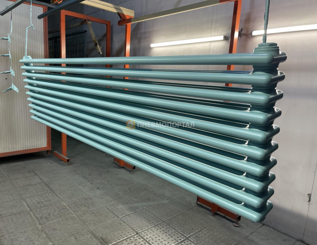 Покраска радиатора отопления в ral 5018 Покраска радиатора отопления в ral 5018