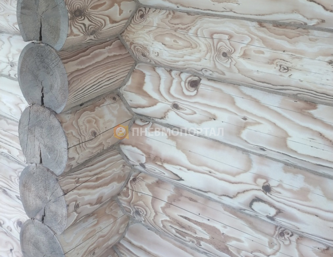 Пескоструйная обработка деревянного дома во Владимирской области, Александровский район, п. Маренкино Пескоструйная обработка деревянного дома во Владимирской области, Александровский район, п. Маренкино