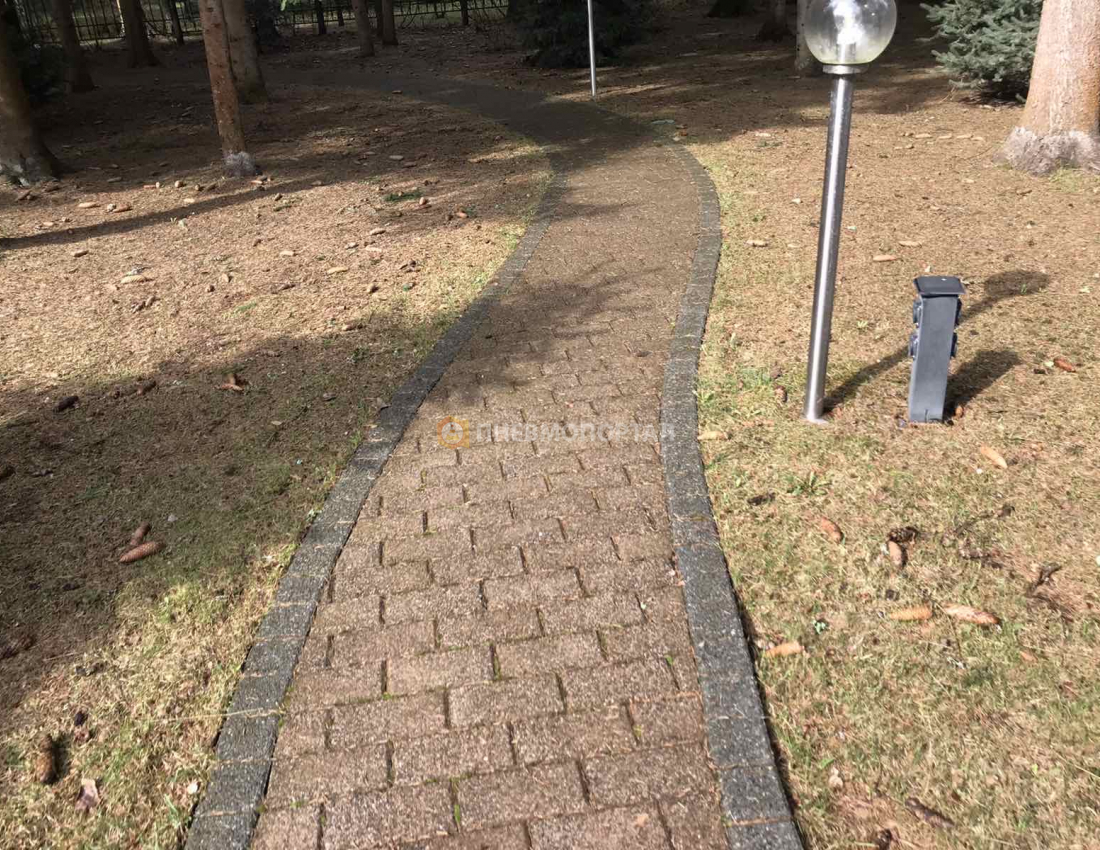 Пескоструйная обработка тротуарной плитки с выездом в Истринский район, п. Шервуд Пескоструйная обработка тротуарной плитки с выездом в Истринский район, п. Шервуд