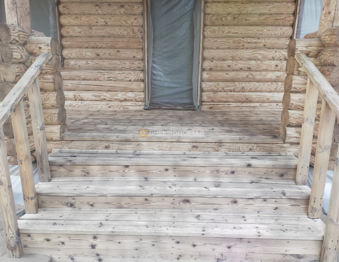 Пескоструйная обработка деревянного дома во Владимирской области, Александровский район, п. Маренкино Пескоструйная обработка деревянного дома во Владимирской области, Александровский район, п. Маренкино