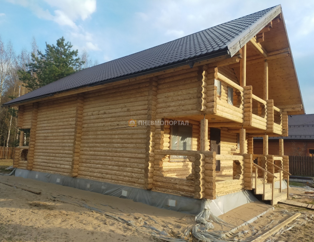 Пескоструйная обработка деревянного дома во Владимирской области, Александровский район, п. Маренкино Пескоструйная обработка деревянного дома во Владимирской области, Александровский район, п. Маренкино