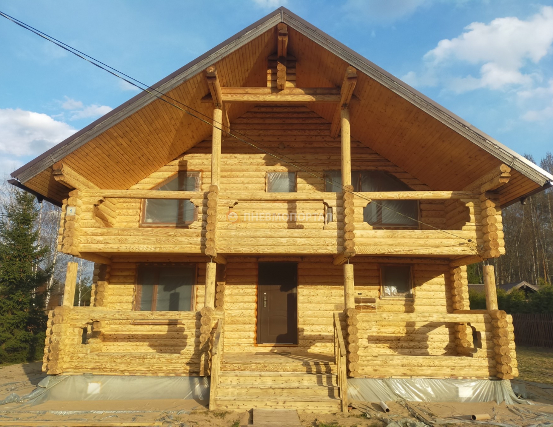 Пескоструйная обработка деревянного дома во Владимирской области, Александровский район, п. Маренкино Пескоструйная обработка деревянного дома во Владимирской области, Александровский район, п. Маренкино