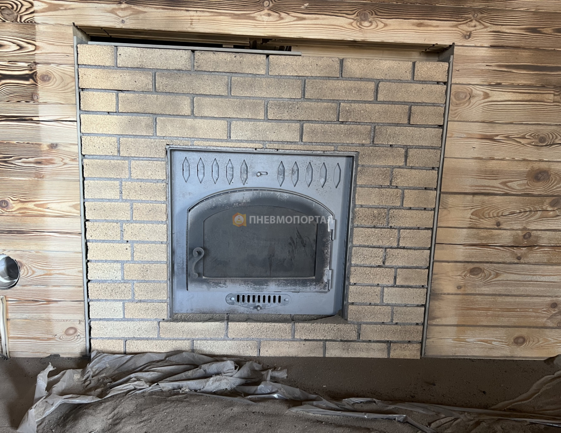 Пескоструйная обработка сруба после пожара Пескоструйная обработка сруба после пожара