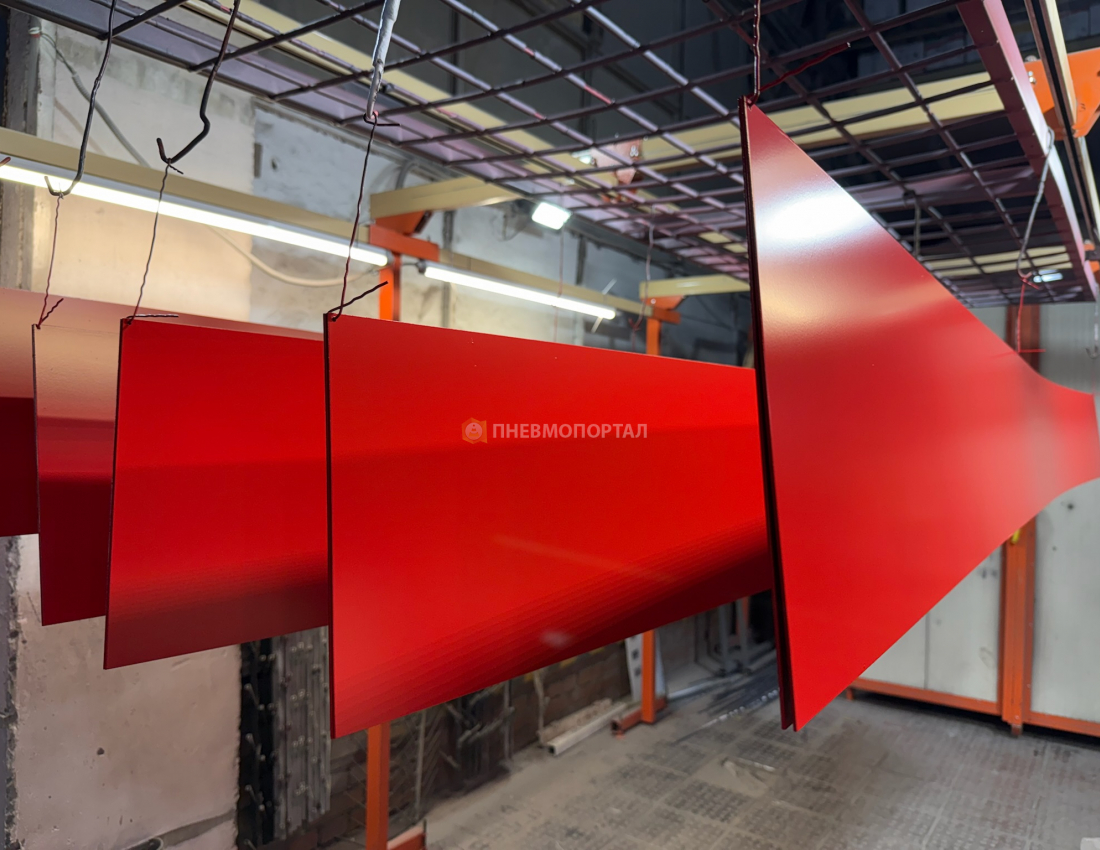 Порошковая покраска металлических листов с одной стороны Ral 3020 Порошковая покраска металлических листов с одной стороны Ral 3020