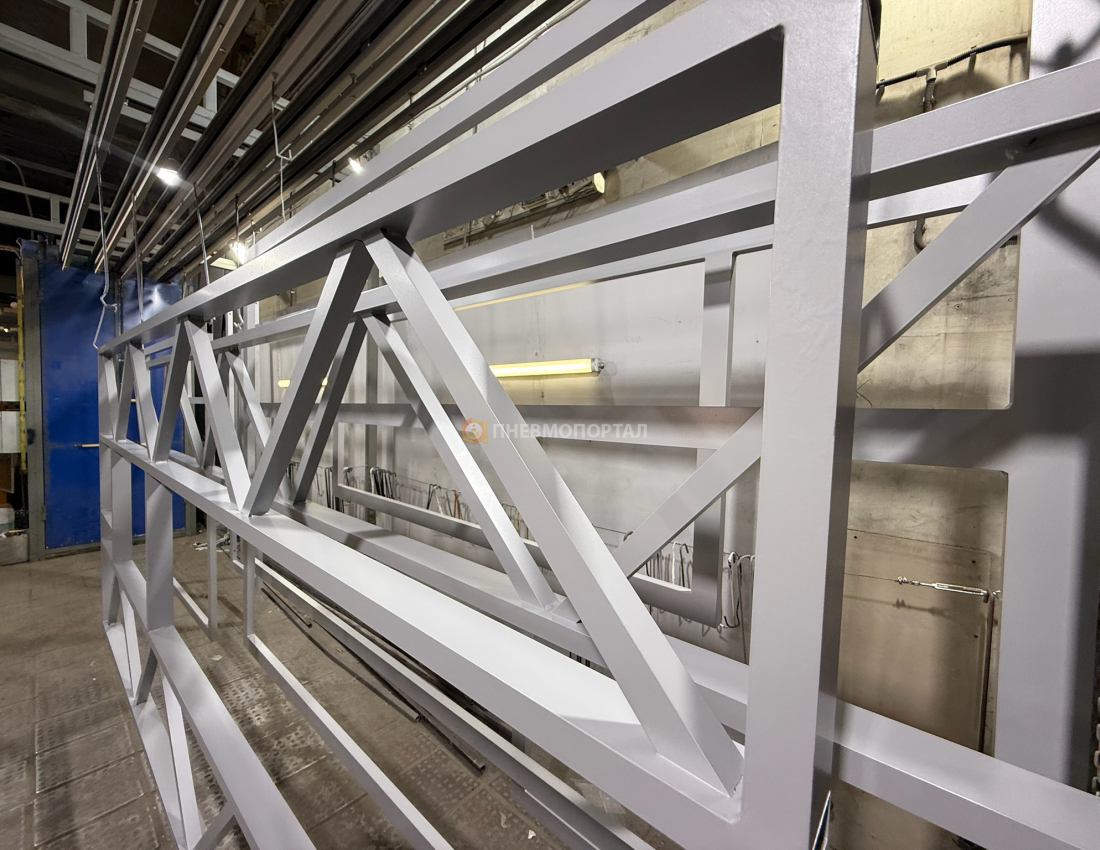 Порошковая покраска декоративных конструкций Ral 9006 Порошковая покраска декоративных конструкций Ral 9006