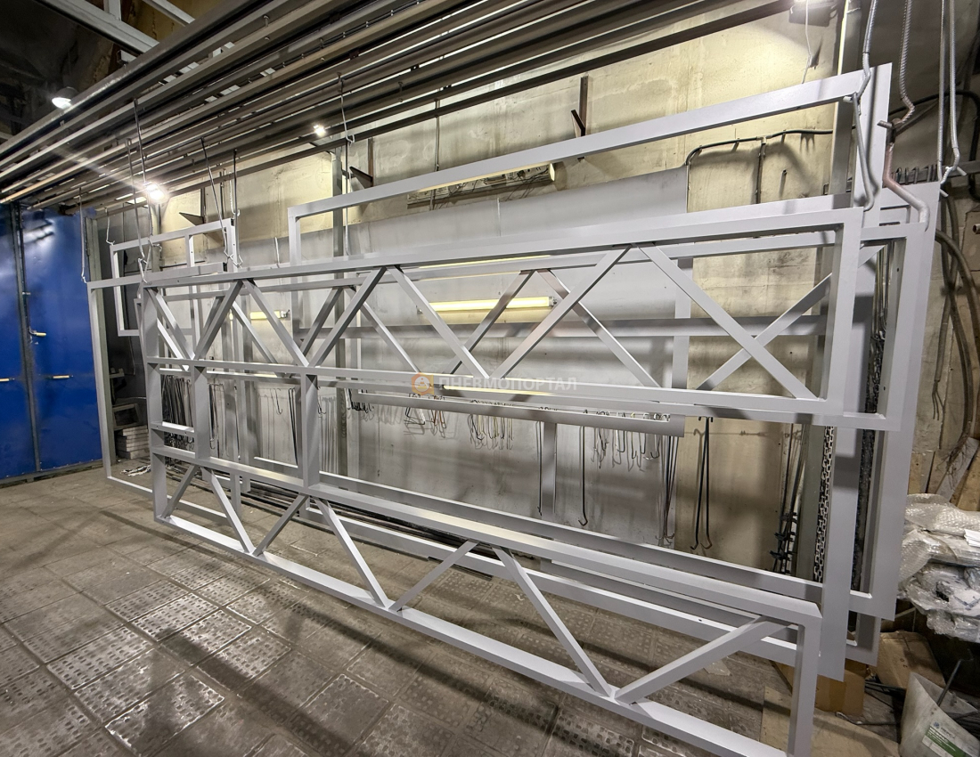 Порошковая покраска декоративных конструкций Ral 9006 Порошковая покраска декоративных конструкций Ral 9006