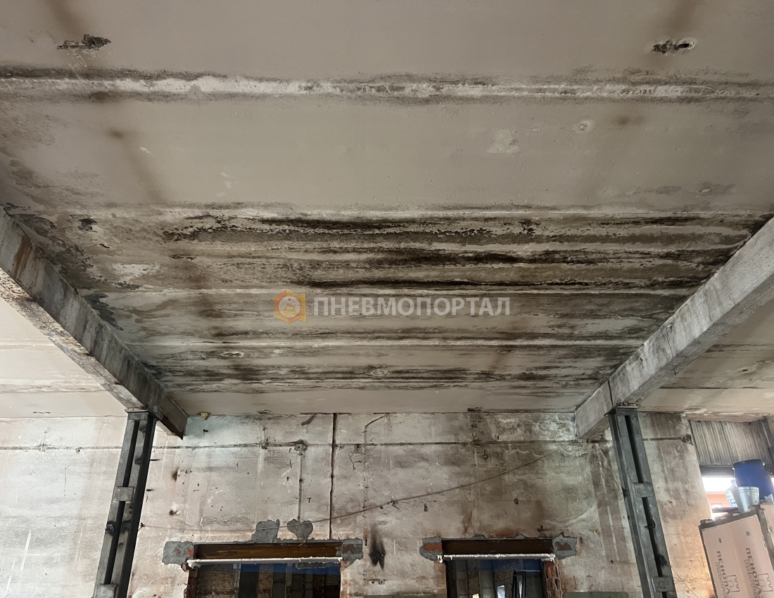 Пескоструйная обработка опорных металлических тавр Пескоструйная обработка опорных металлических тавр