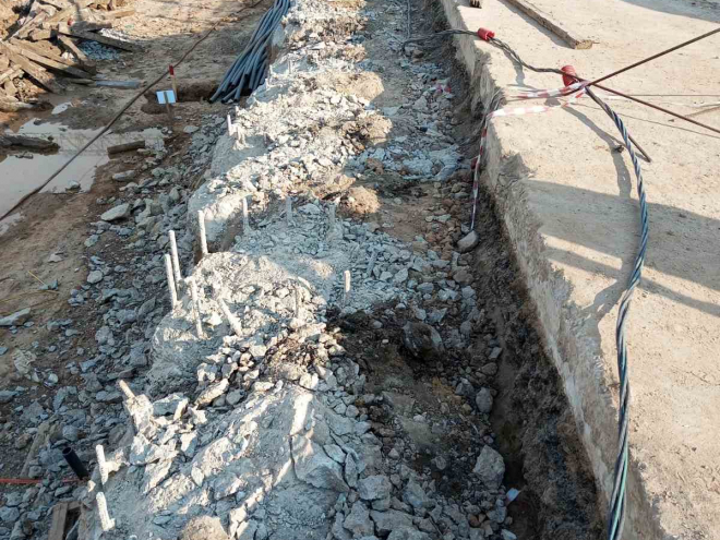 Демонтаж - срубка бетонных свай