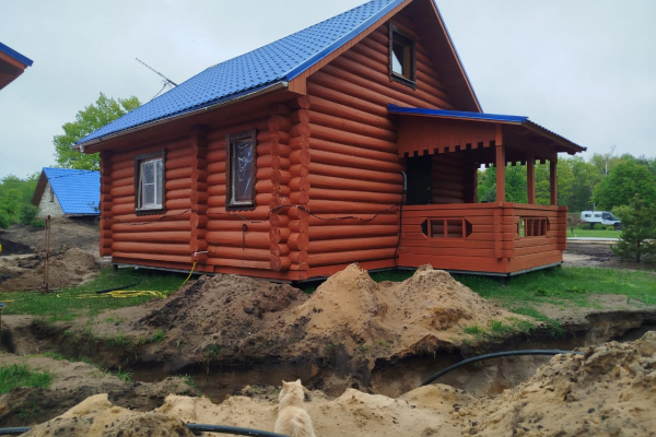 Пескоструйная обработка деревянного дома от краски в Рязанской области