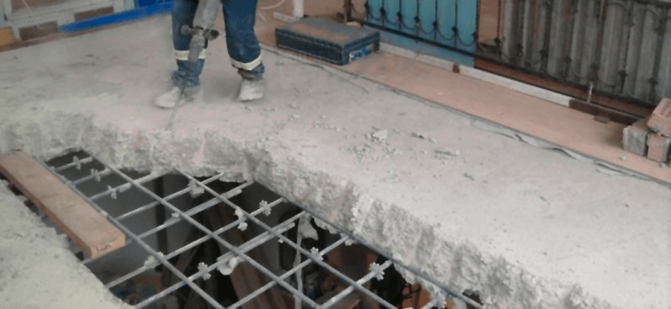 демонтаж бетонных плит
