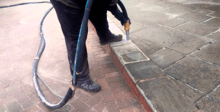 пескоструйная обработка тротуарной плитки