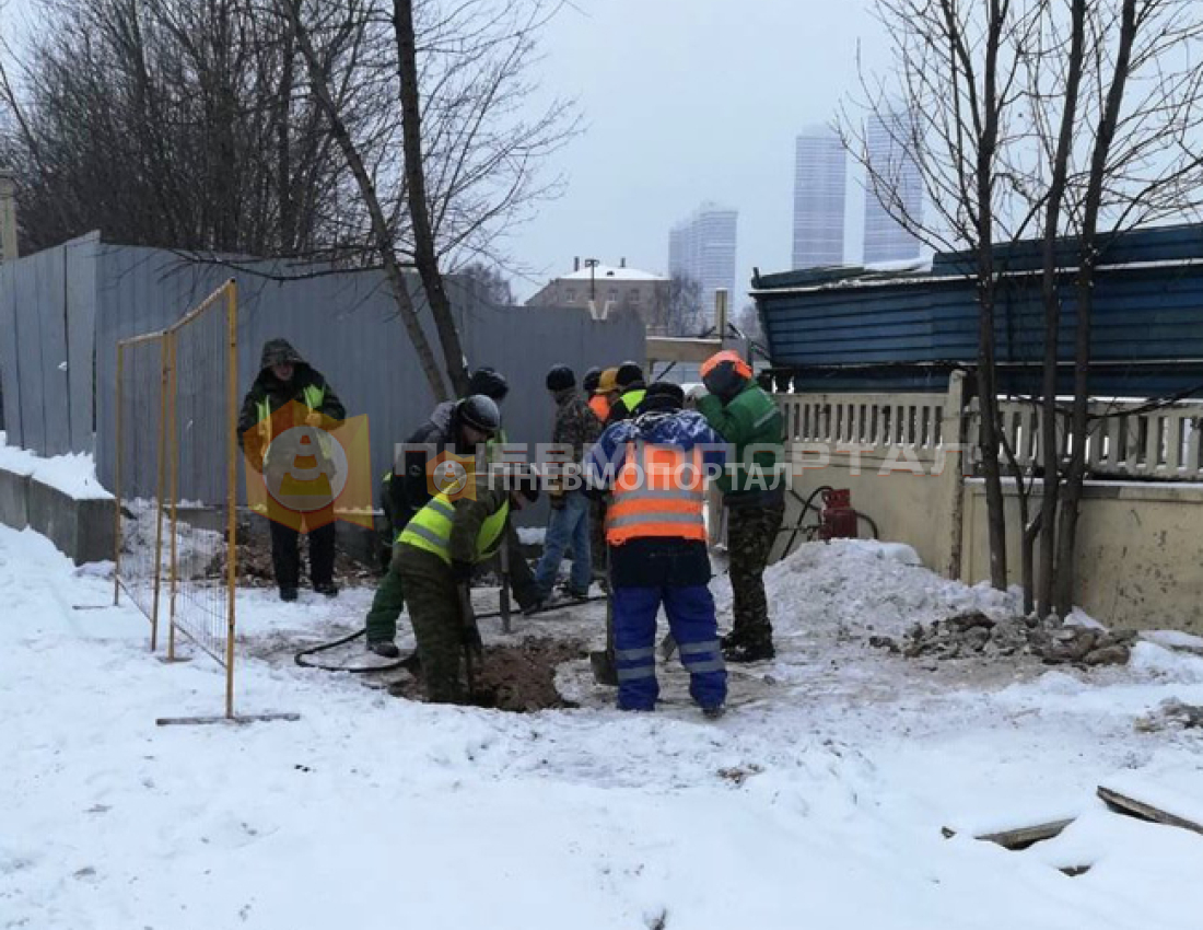 Аренда компрессора Atlas Copco U175 предприятием ООО «ОМК» для прокладки кабельных труб