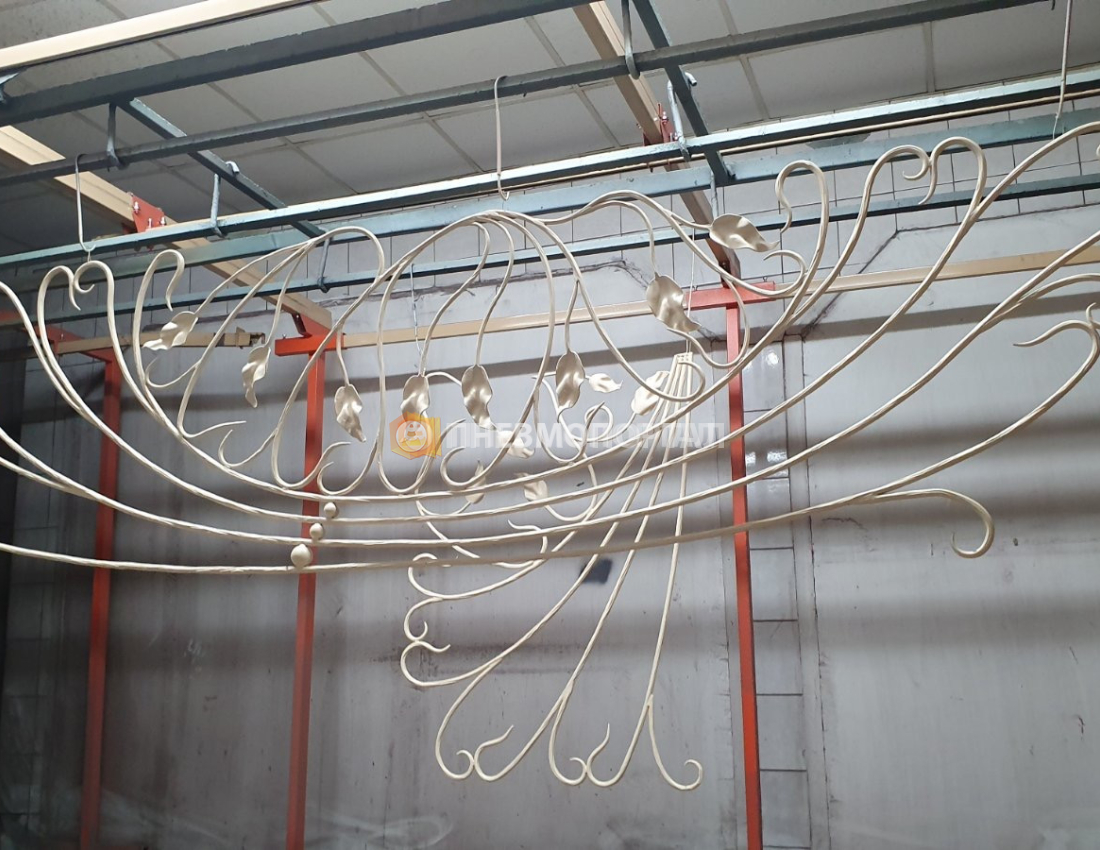 Порошковая покраска кованых декоративных элементов