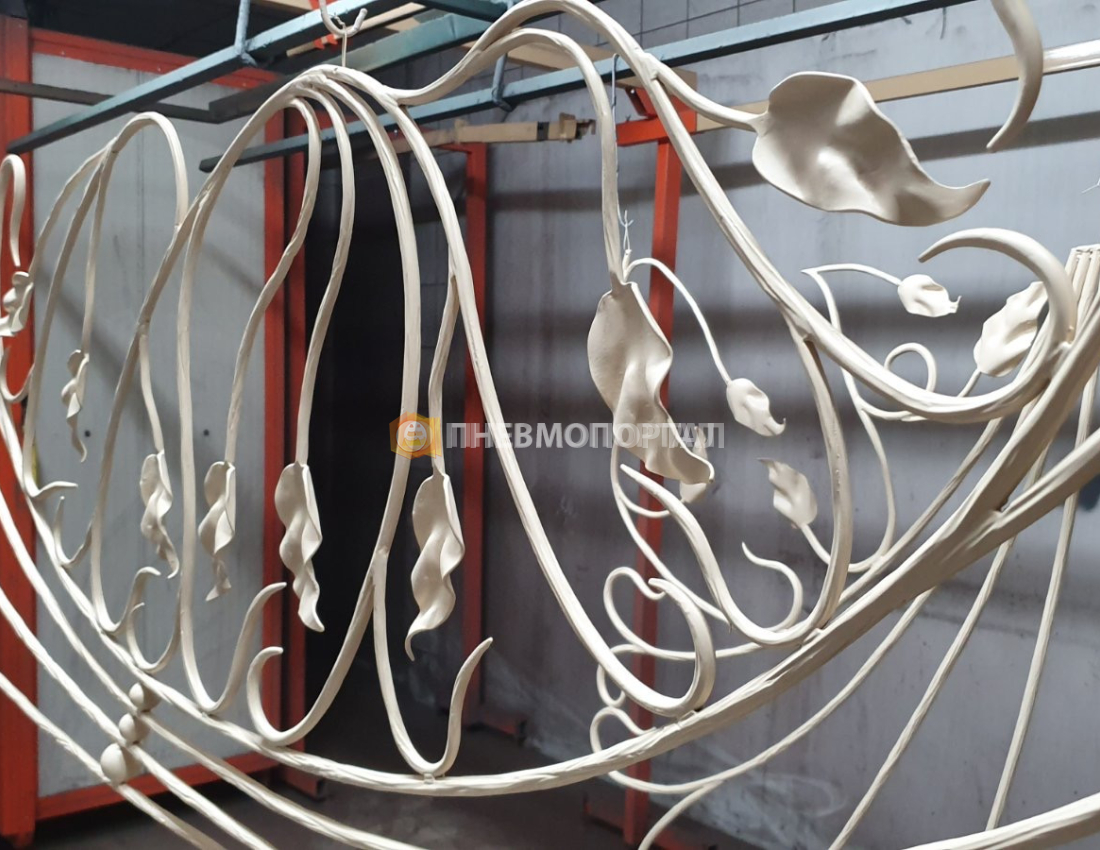 Порошковая покраска кованых декоративных элементов