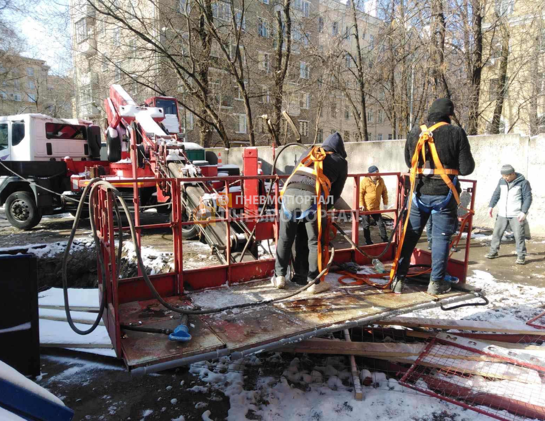 Демонтаж кирпичной трубы в г. Москва, ул. Проспект Мира