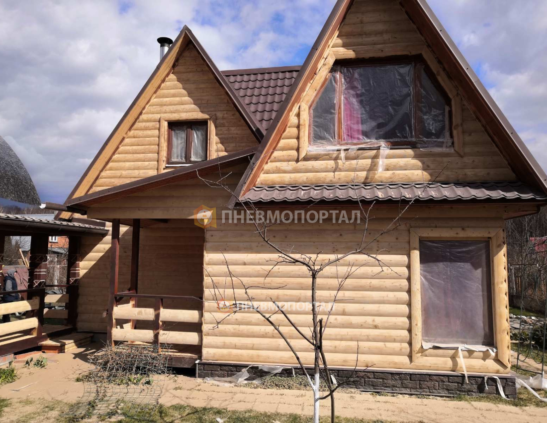 Пескоструйная обработка дома от краски Чеховский район, д. Власово