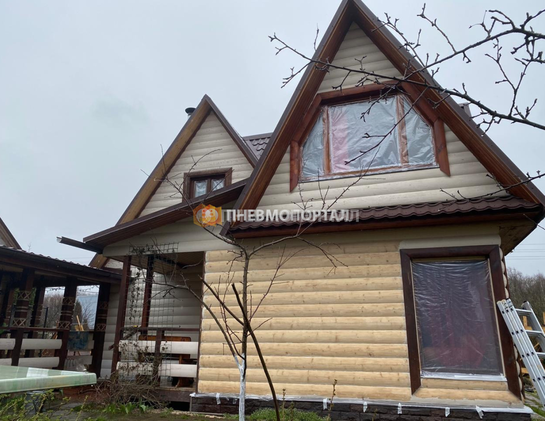 Пескоструйная обработка дома от краски Чеховский район, д. Власово