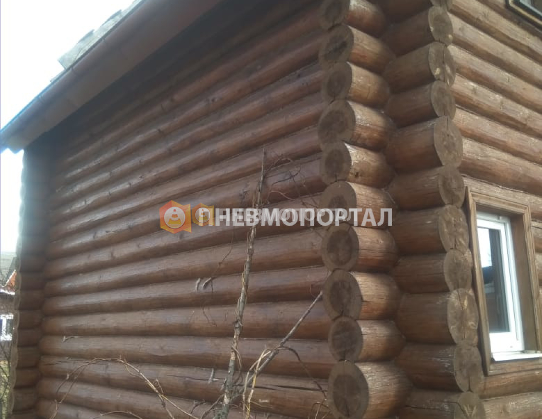 Шлифовка сруба с помощью пескоструйной очистки в Новой Москве, д. Руднево