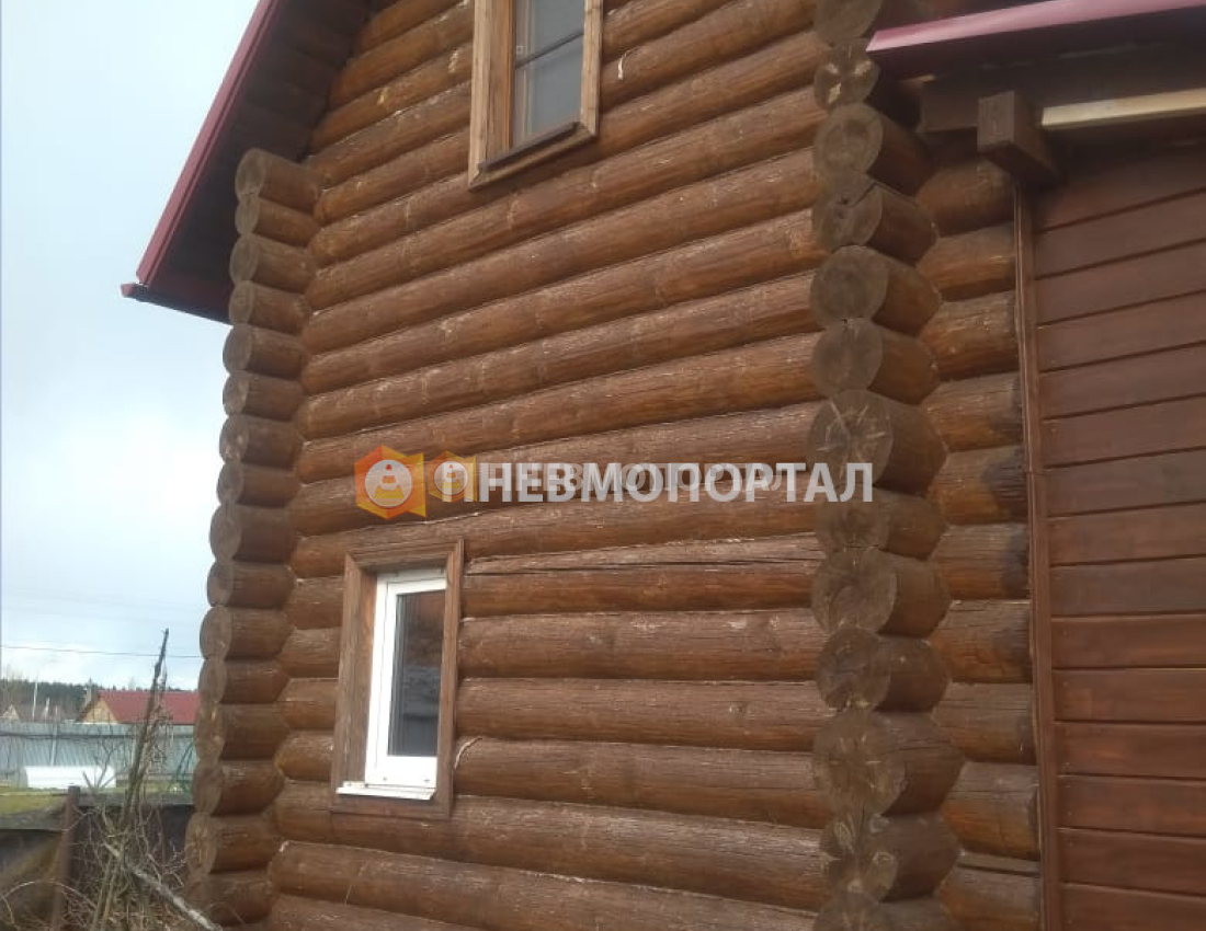 Шлифовка сруба с помощью пескоструйной очистки в Новой Москве, д. Руднево