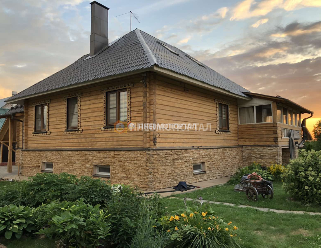 Снятие старого покрытия с бруса с помощью пескоструйного аппарата в Ногинском районе, д. Обухово