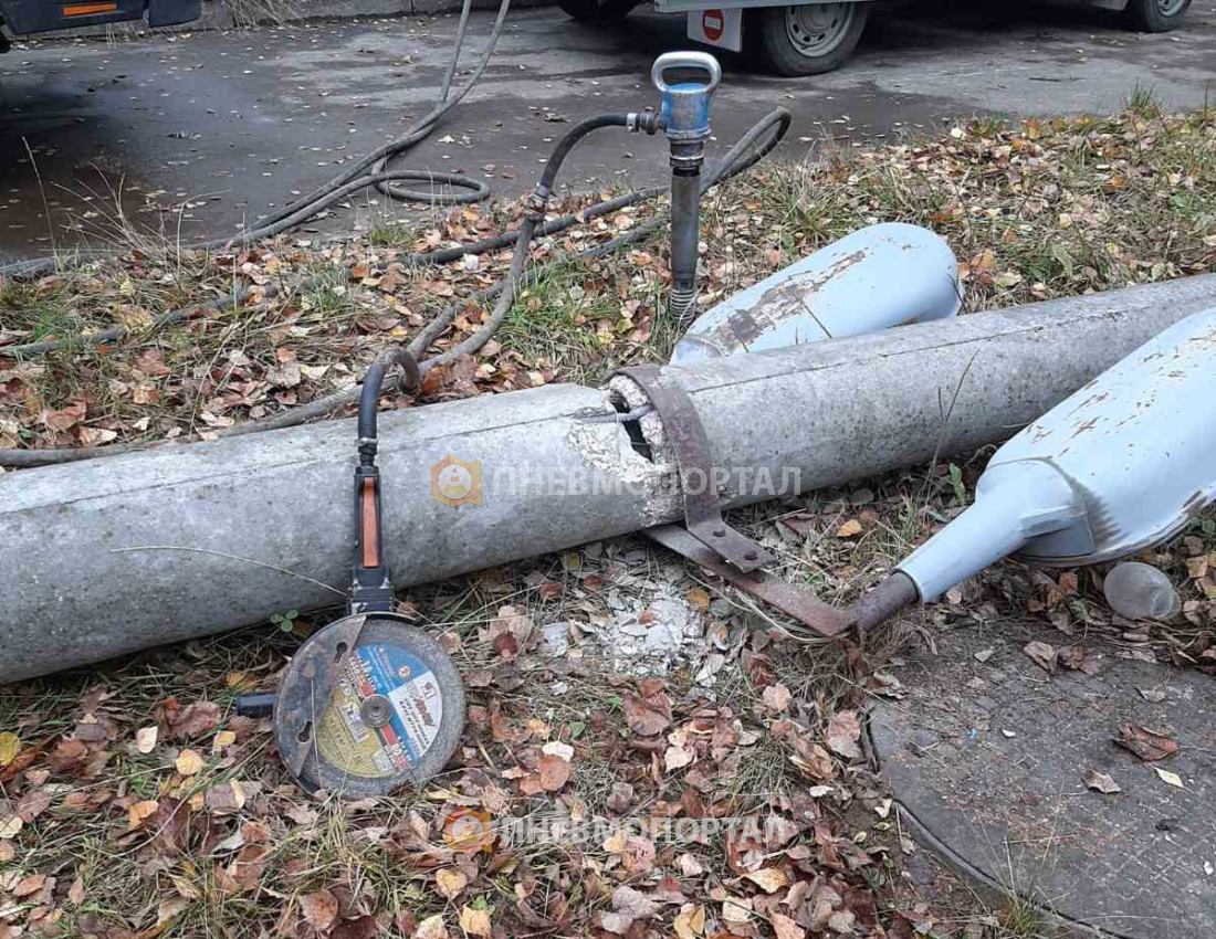 Демонтаж бетонных столбов с утилизацией в Домодедовском районе