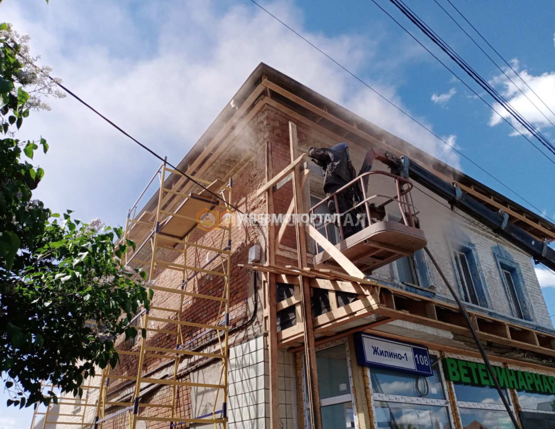 Пескоструйная обработка стен из кирпича от краски в Жилино 1, Люберецкий район