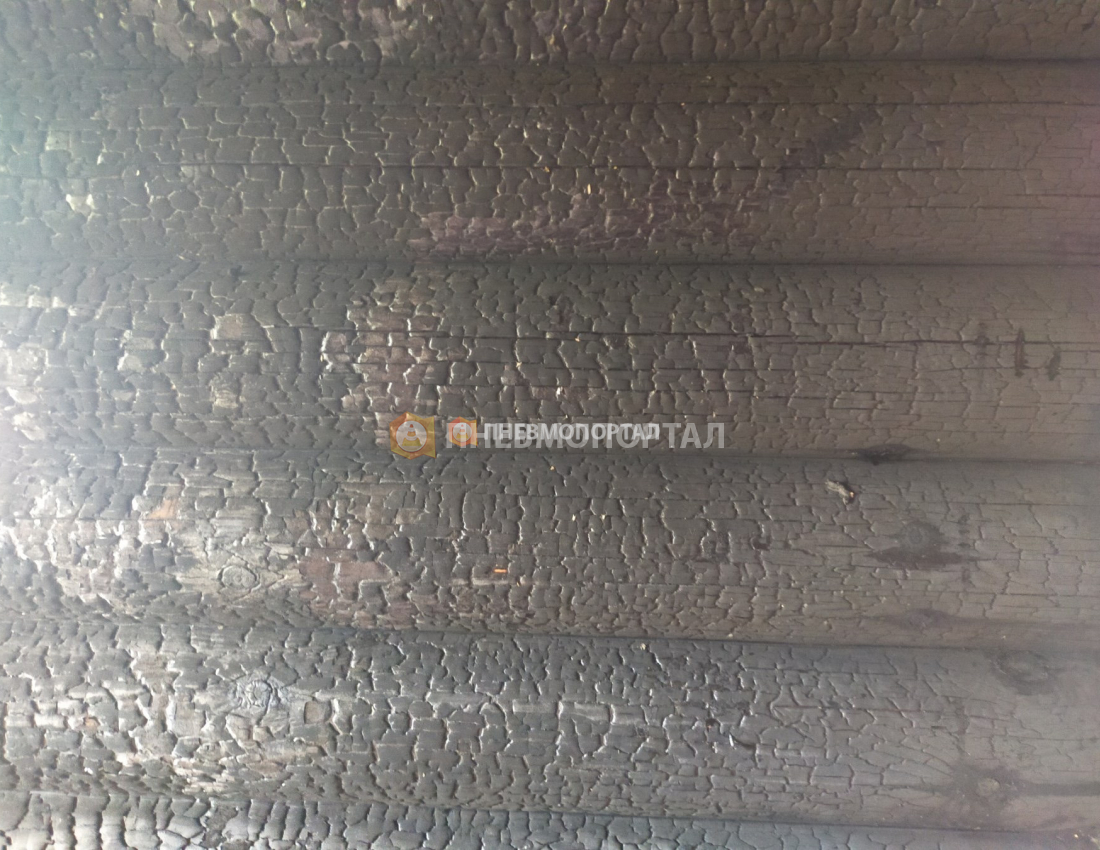 Пескоструйная очистка дома после пожара Орехово - Зуевский район, д. Авсюнино