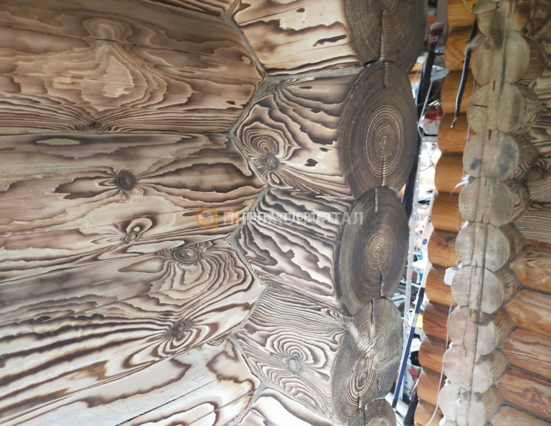 Пескоструйная очистка дома после пожара Орехово - Зуевский район, д. Авсюнино