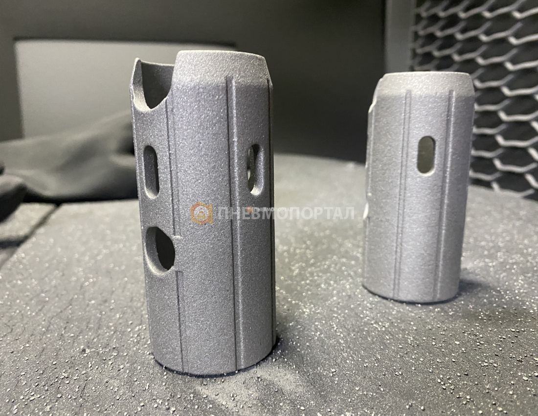 Дробеструйная обработка мелких изделий в камере напорного типа Contracor