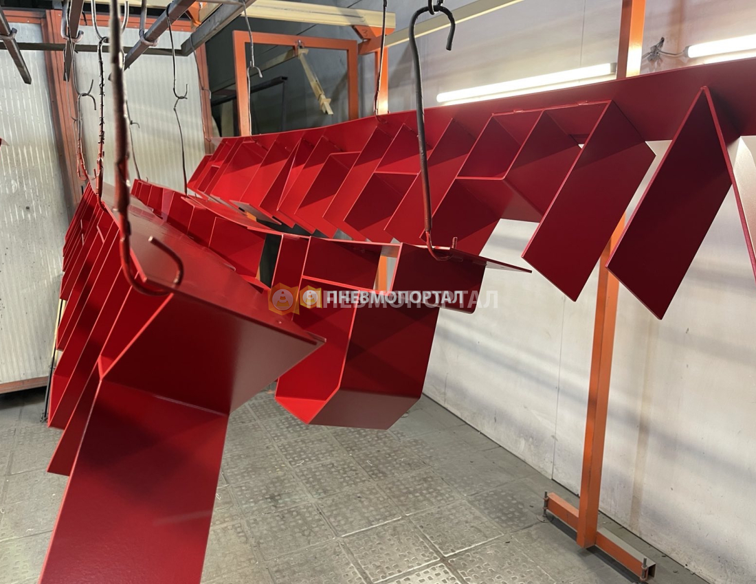 Порошковая покраска рекламной вывески