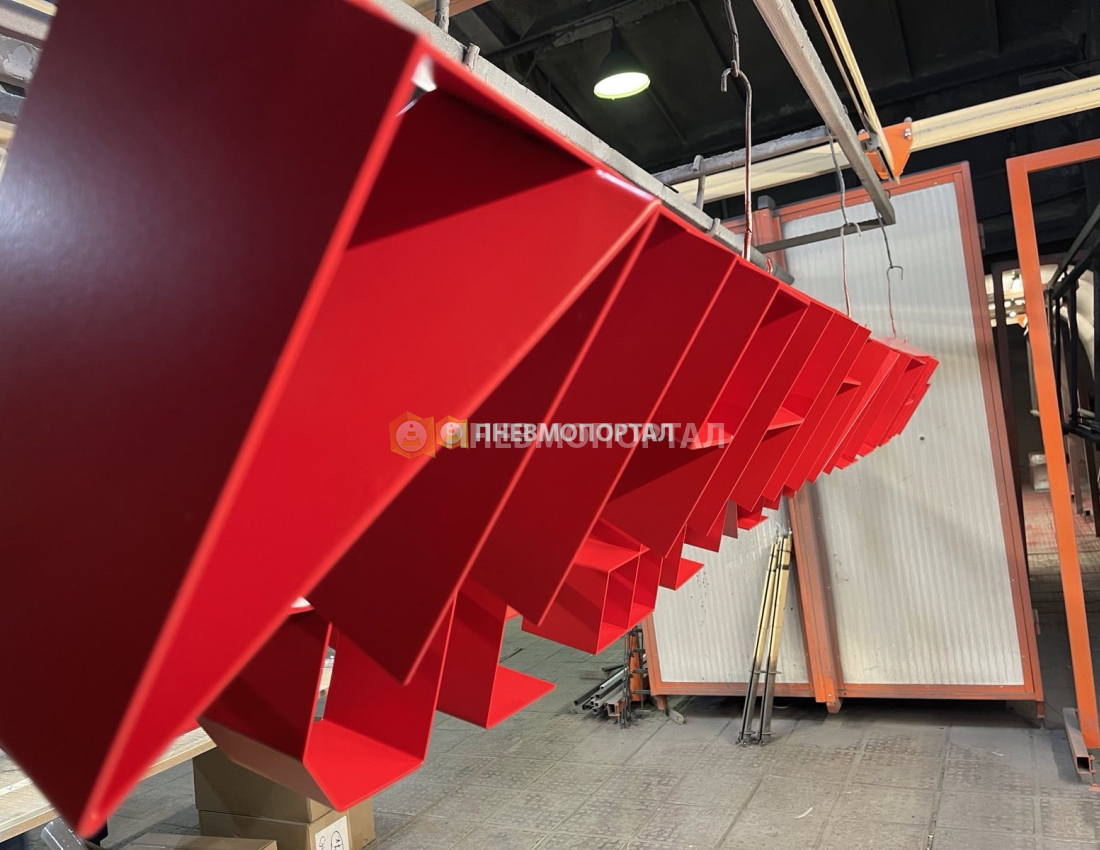 Порошковая покраска рекламной вывески