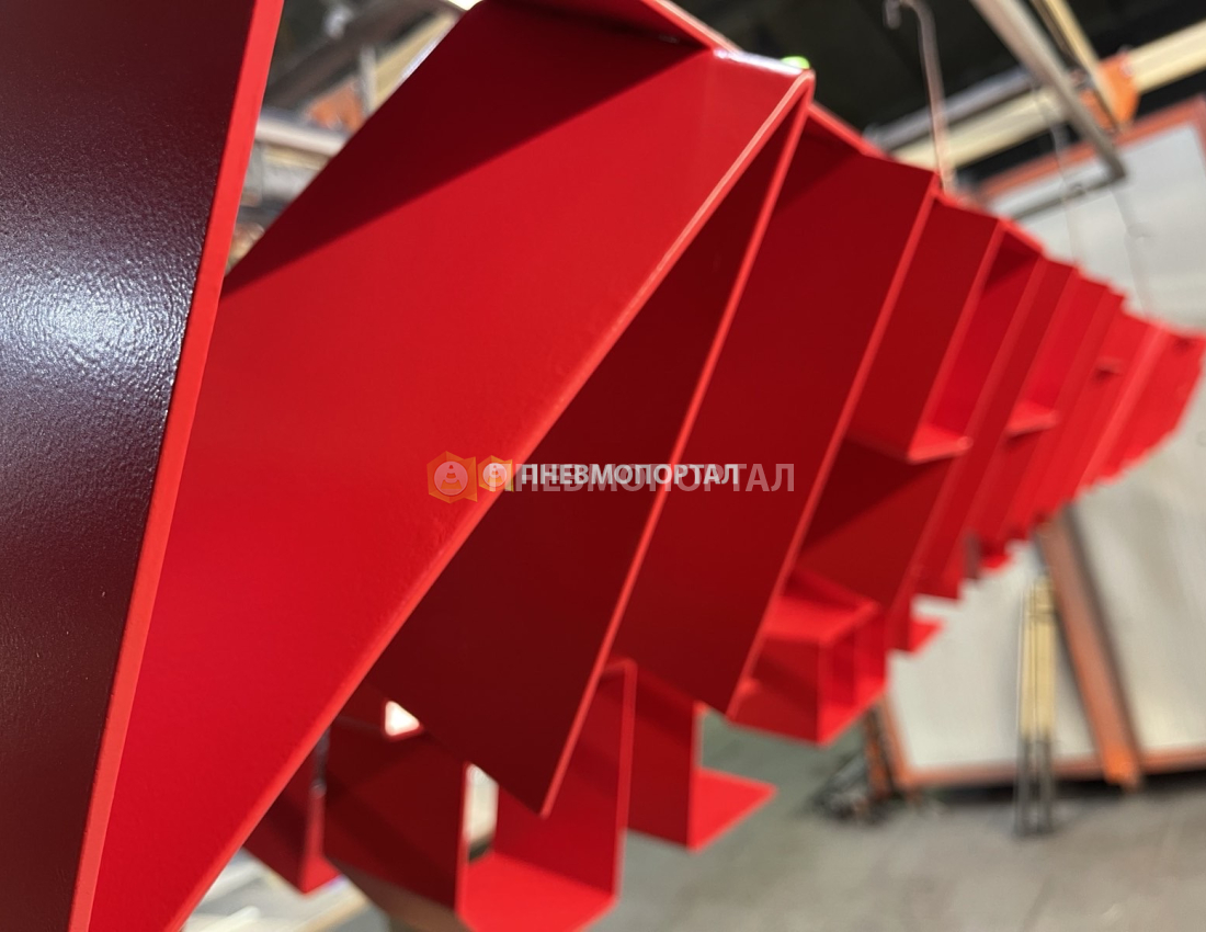 Порошковая покраска рекламной вывески